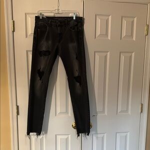 Sleek Black Leather Pants